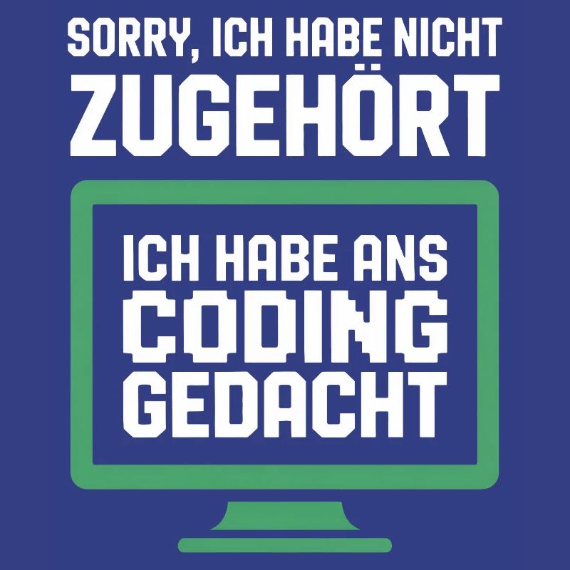 Coding Gedanke am Bildschirm