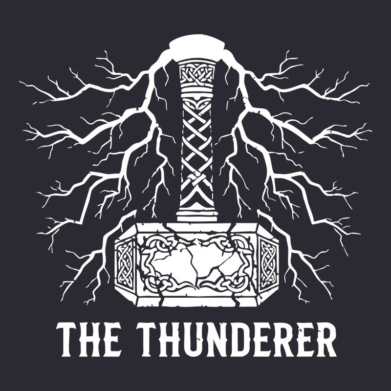 Der Donnerer Thors Hammer Mjölnir Blitz