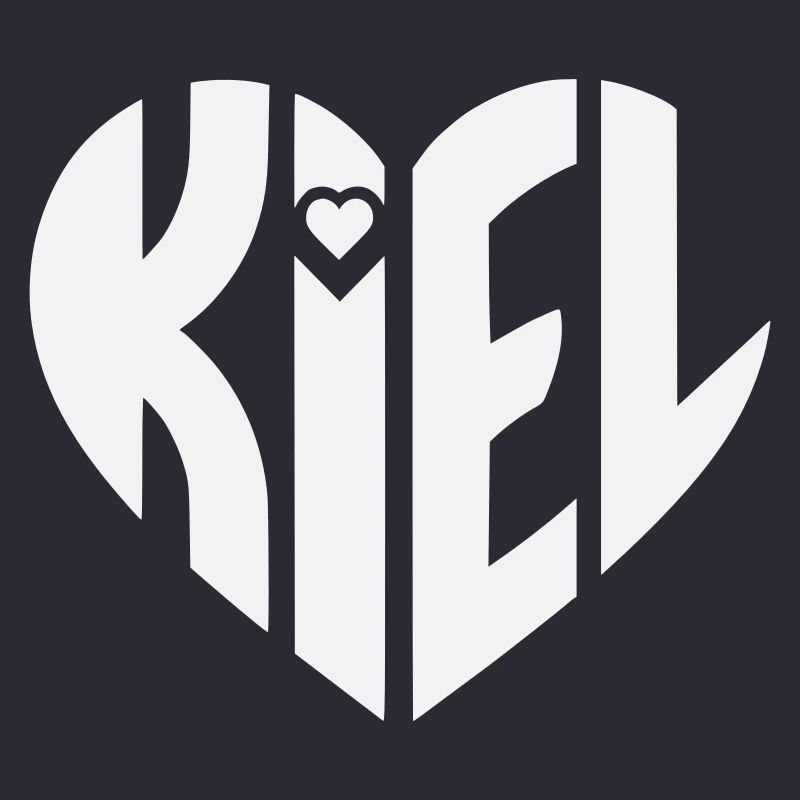 Typographie du cœur de Kiel
