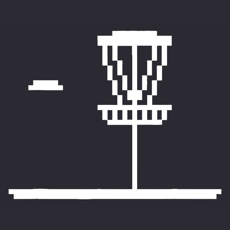 Pixel Leuchtturm-Silhouette
