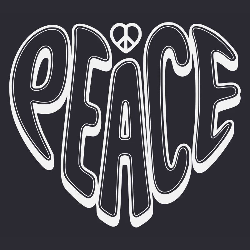Peace Graffiti mit Peacezeichen 