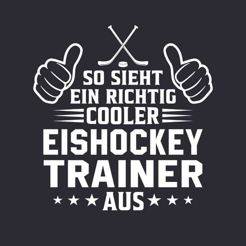 So sieht ein cooler Eishockey Trainer aus 