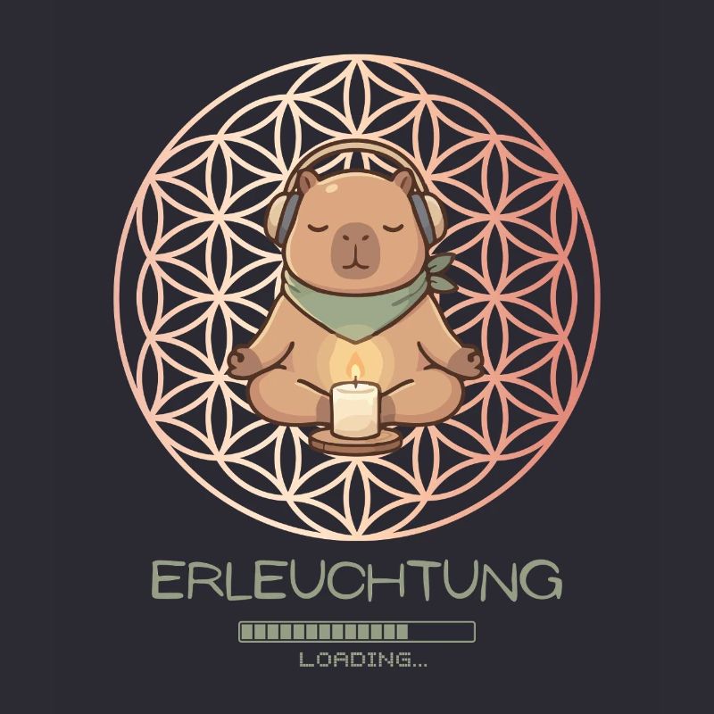 Enlightenment loading – Funny Capybara Yoga Gift
