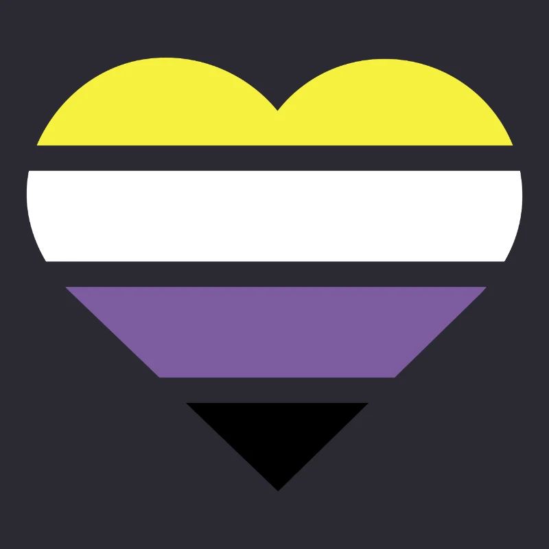 Pride Flag Heart · Nonbinary
