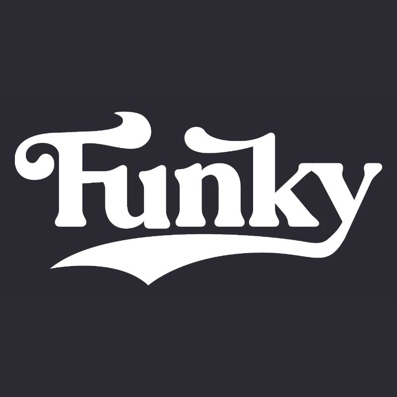 Logo rétro Funky Script