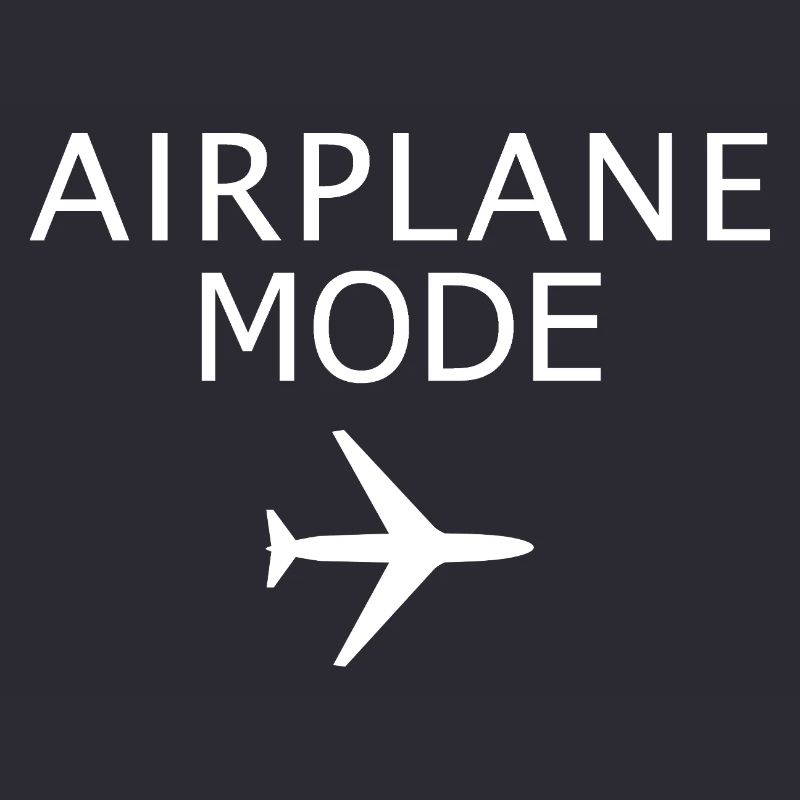 Flugzeugmodus aktivierter Flugmodus Luftfahrtkunst