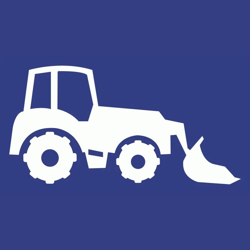 Tractor Silhouette Front End Loader