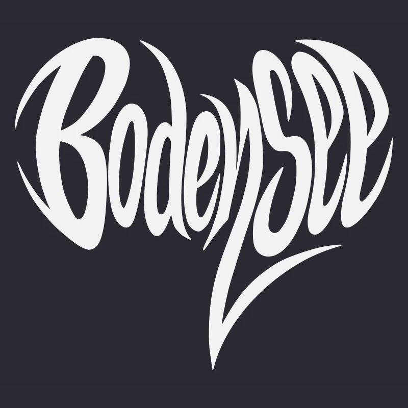 Bodensee Fließendes Lettering