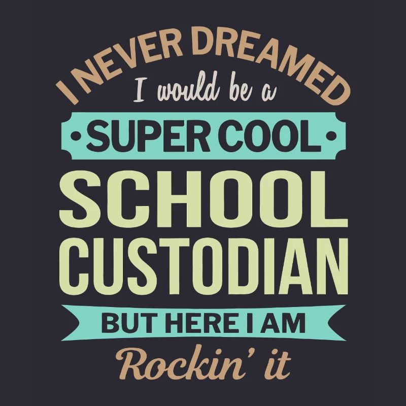 Fierté d'un concierge d'école super cool