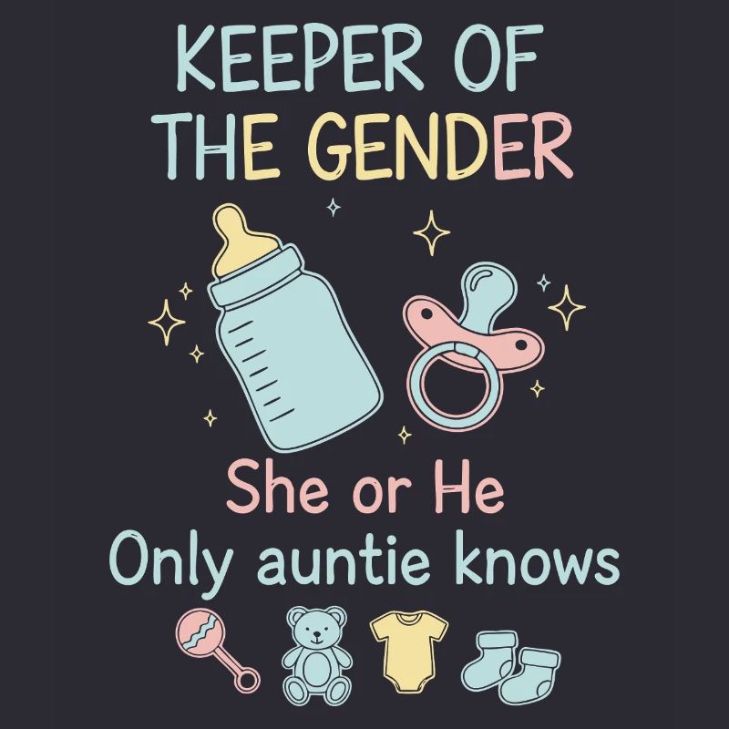 Gender Reveal Hüter des Geschlechts, das sie oder er