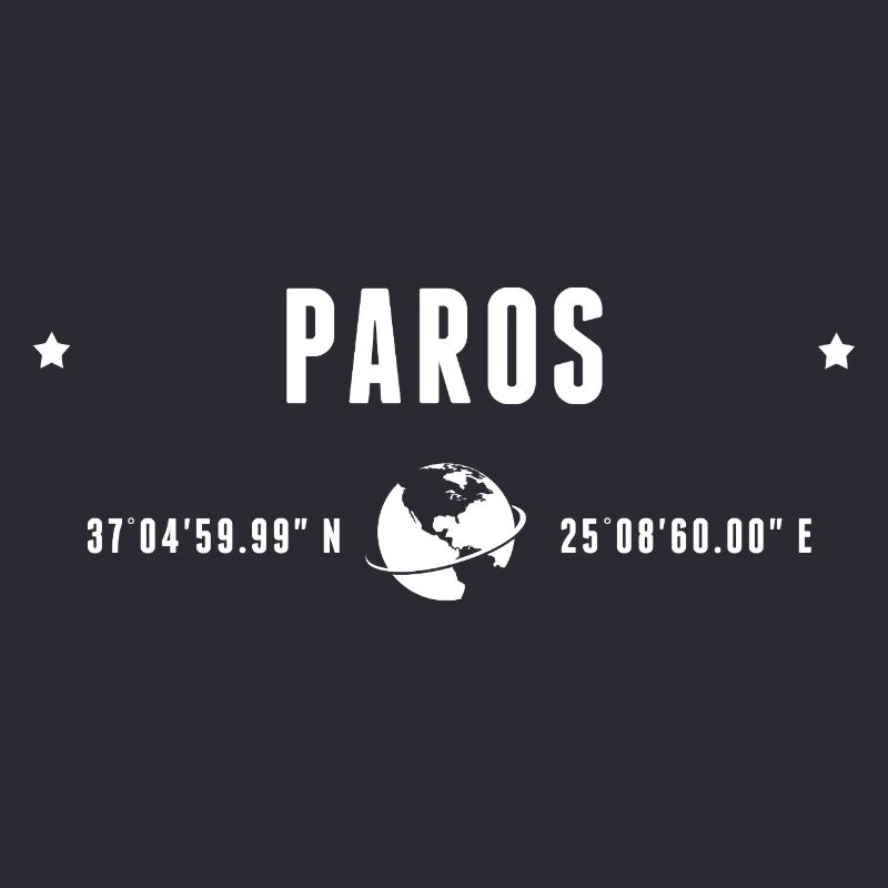 Geographical coordinates: Paros, Greece