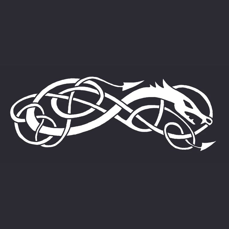 White Celtic Snake
