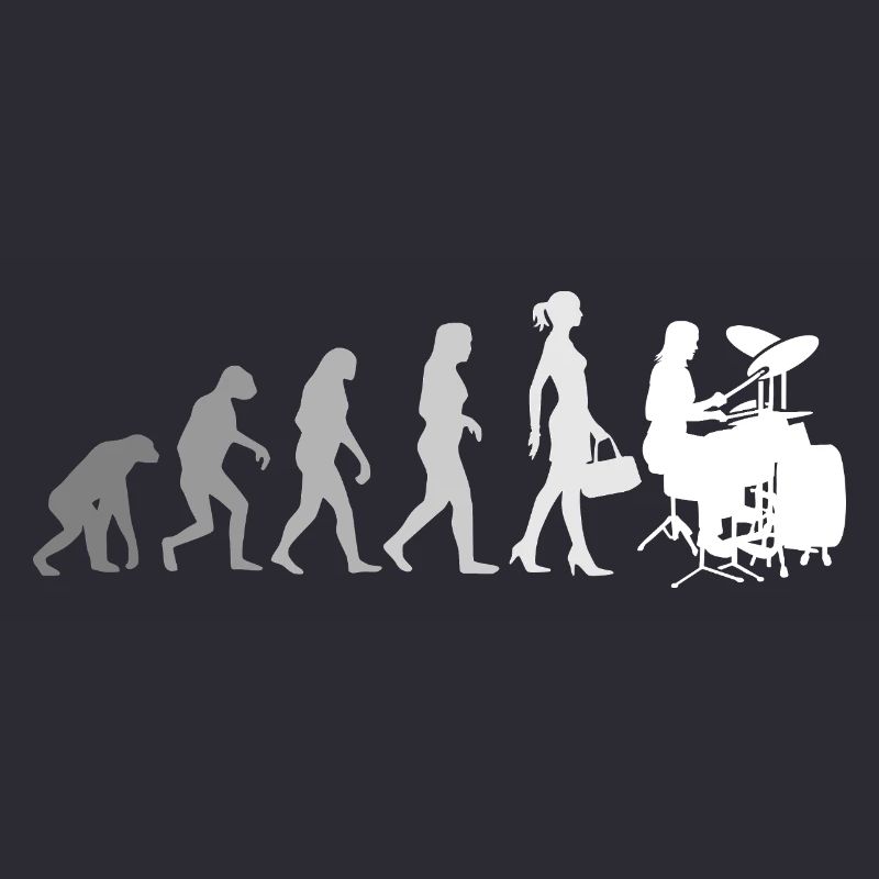 Evolution Schlagzeugerin Percussionniste