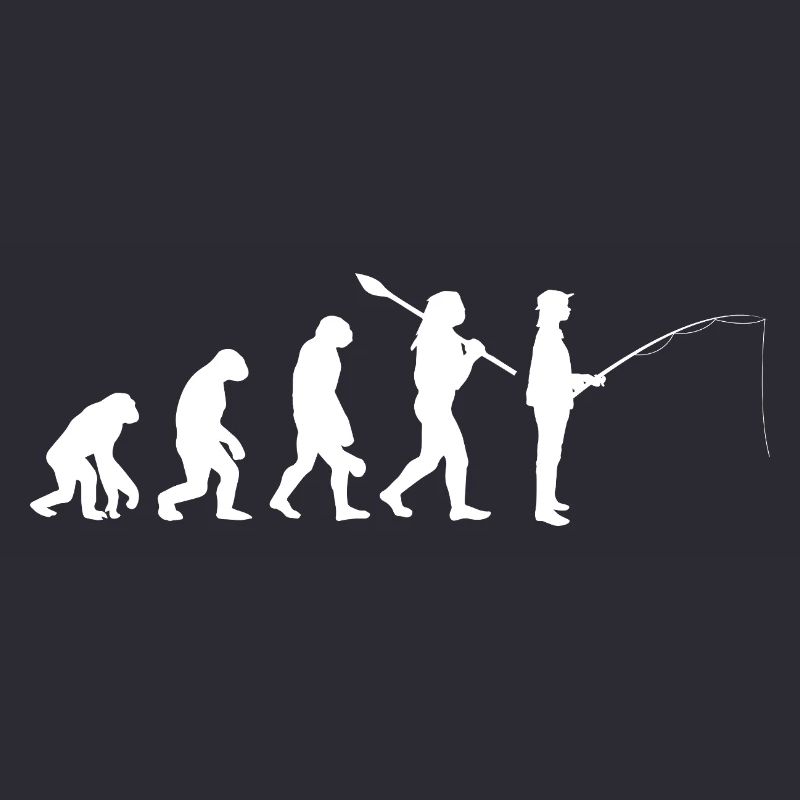 Évolution de la silhouette de pêche humaine