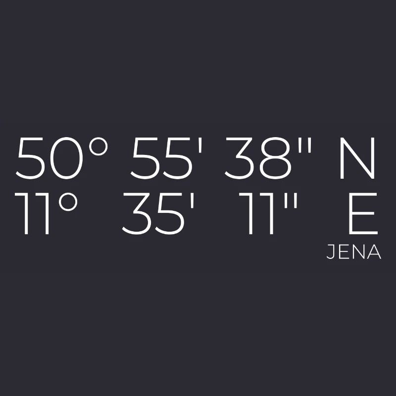 Coordinates Jena, Thuringia