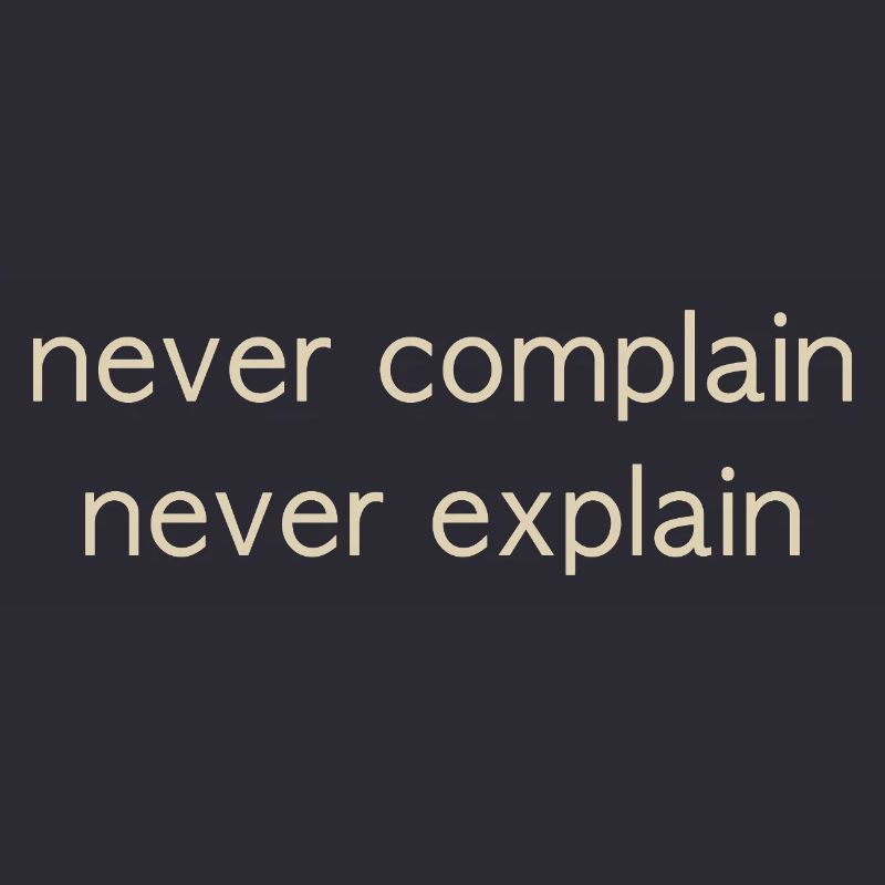 never