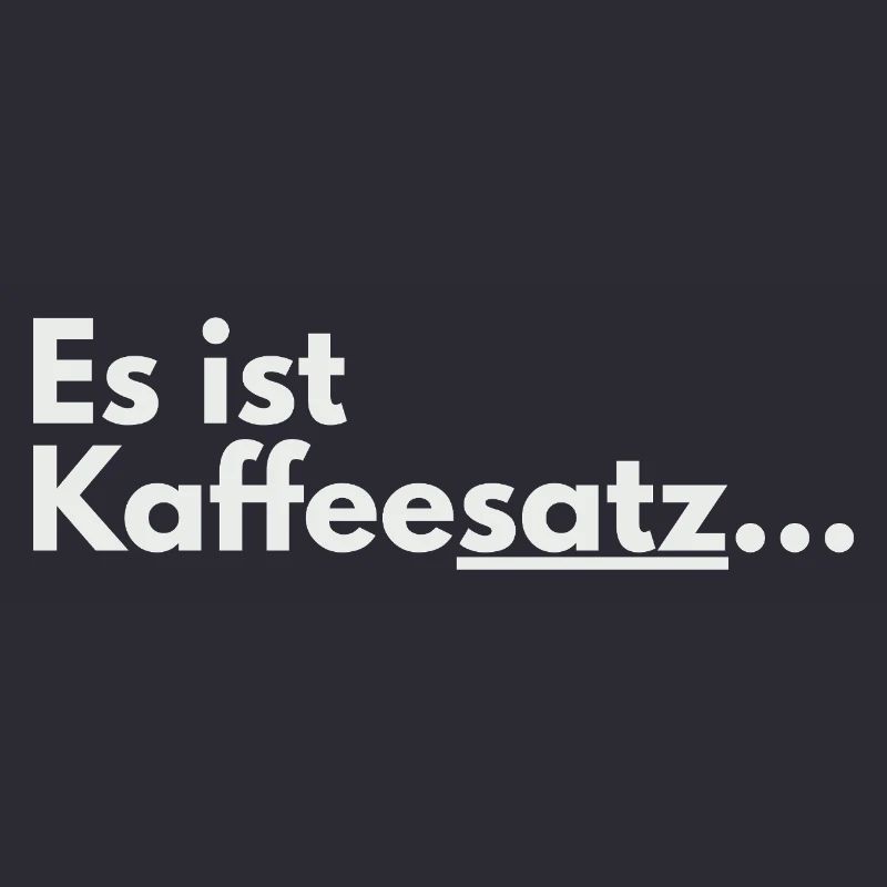 C’est une faute de conception de marc de café