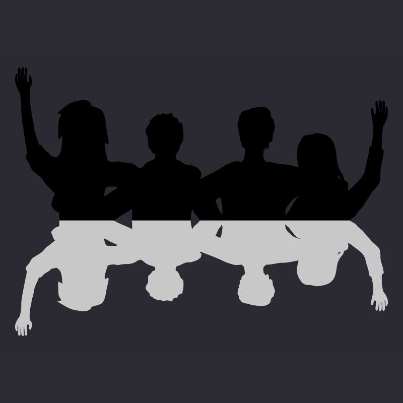 Miroirs d’amis ensemble
