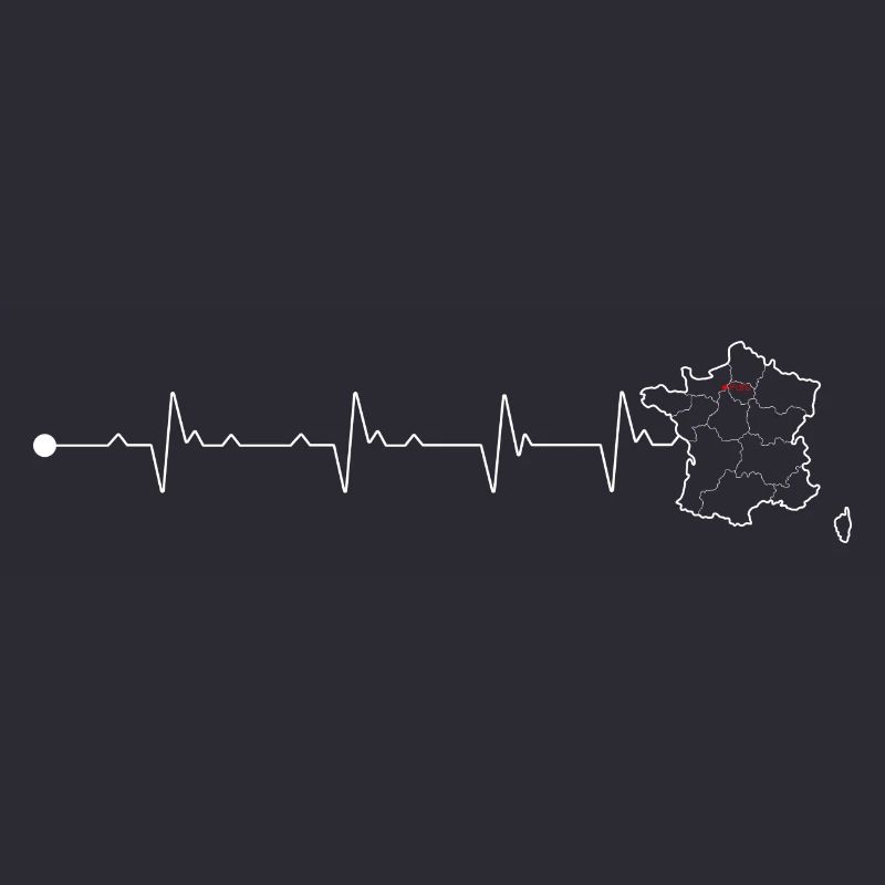 Conception d’épingle de carte de rythme cardiaque