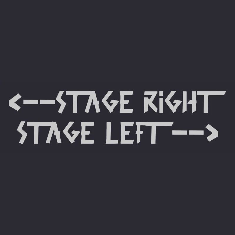 stage right stage left Gray