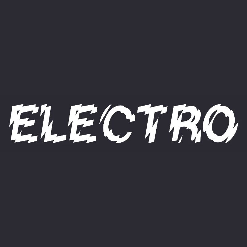 Conception de logo typographique de musique électro