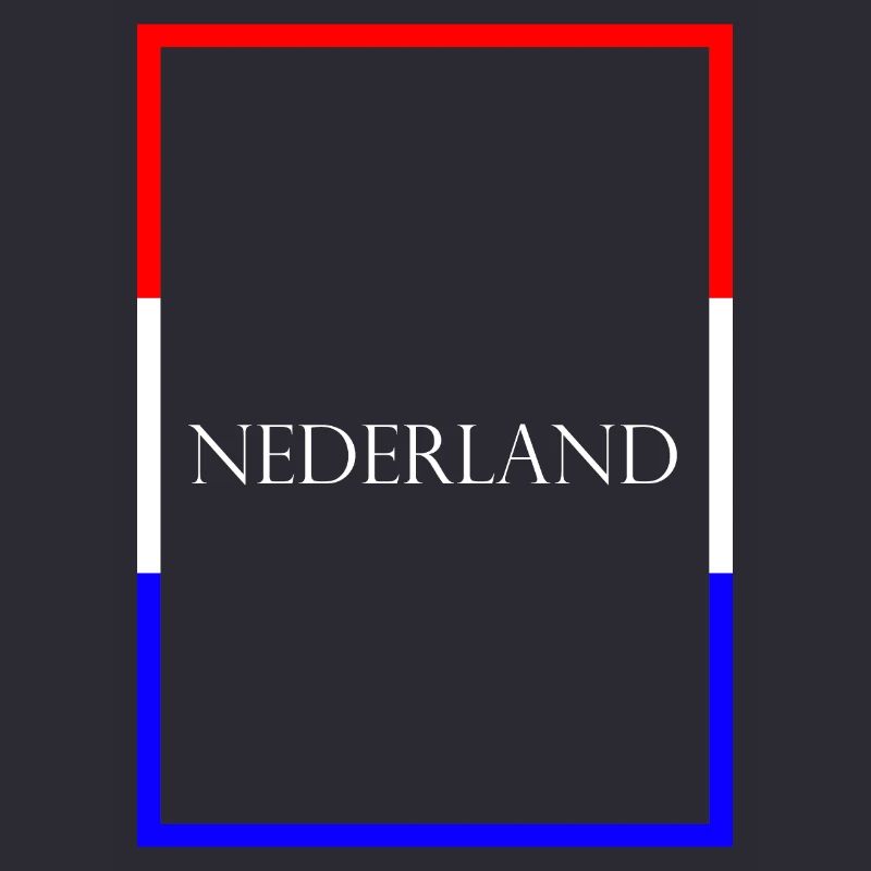 Pays-Bas Neterland, Drapeau de lettrage de déclaration