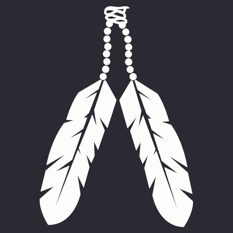 Indigenous feather pendant design