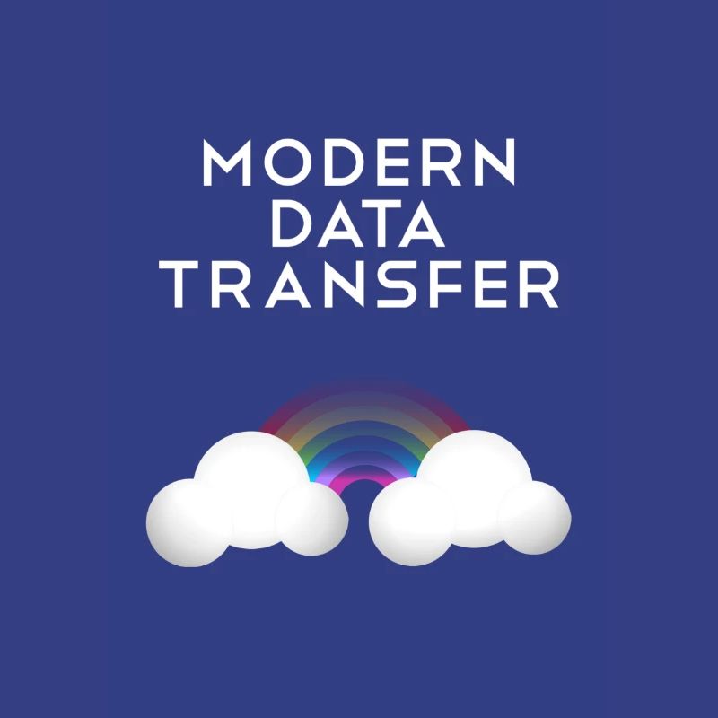 Modern Data Transfer Clouds Computer Scientist Gift