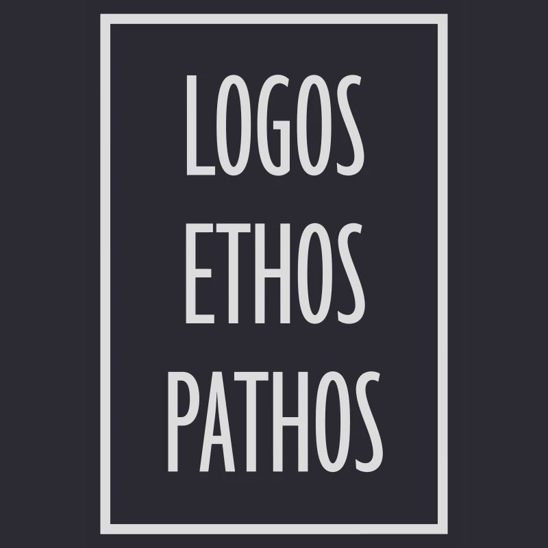 Logos Ethos Pathos Rhetorik Philosophie Student