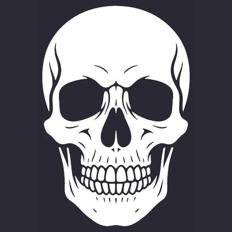 Skull Silhouette Graphic