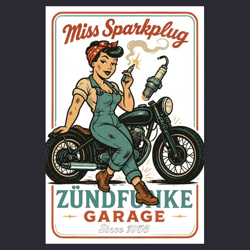 Miss Sparkplug – Zündfunke Garage Queen