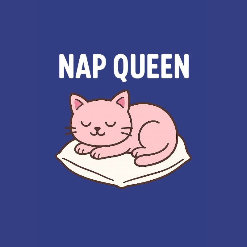 Conception mignonne de chat endormi