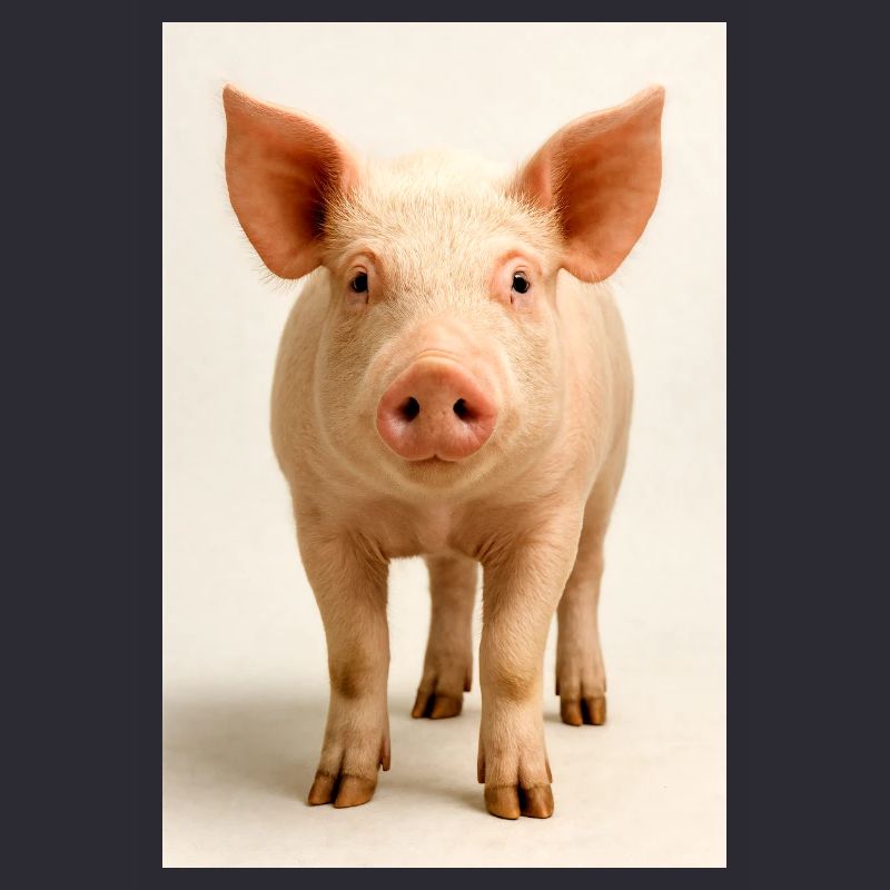 Charme de gros plan du cochon