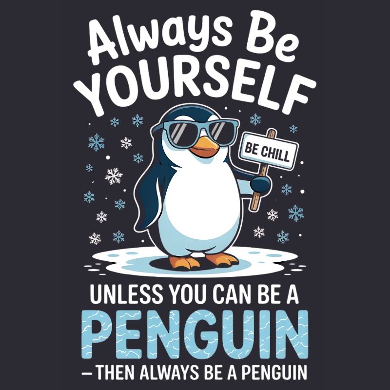 Sei immer du selbst, es sei denn, du kannst ein Pinguin sein