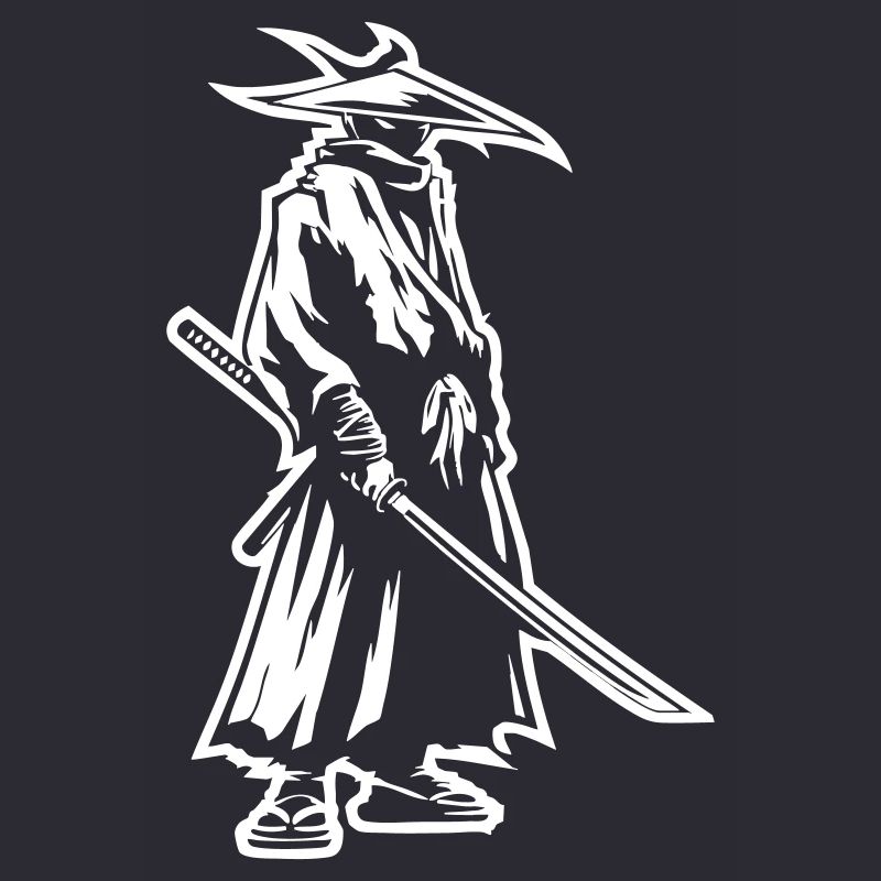 Mystischer Samurai mit Katana