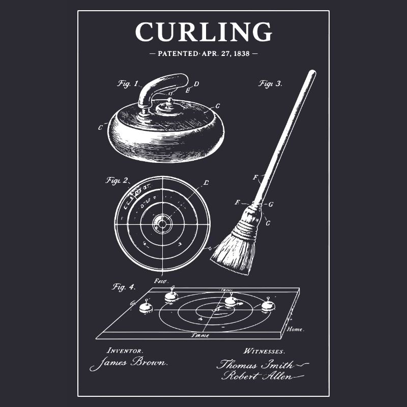 Curling Blueprint-Artwork