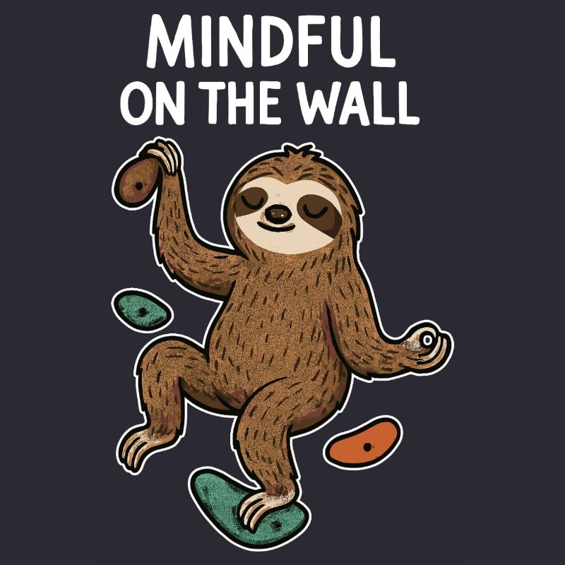Mindful on the Wall – Zen Sloth on Wall