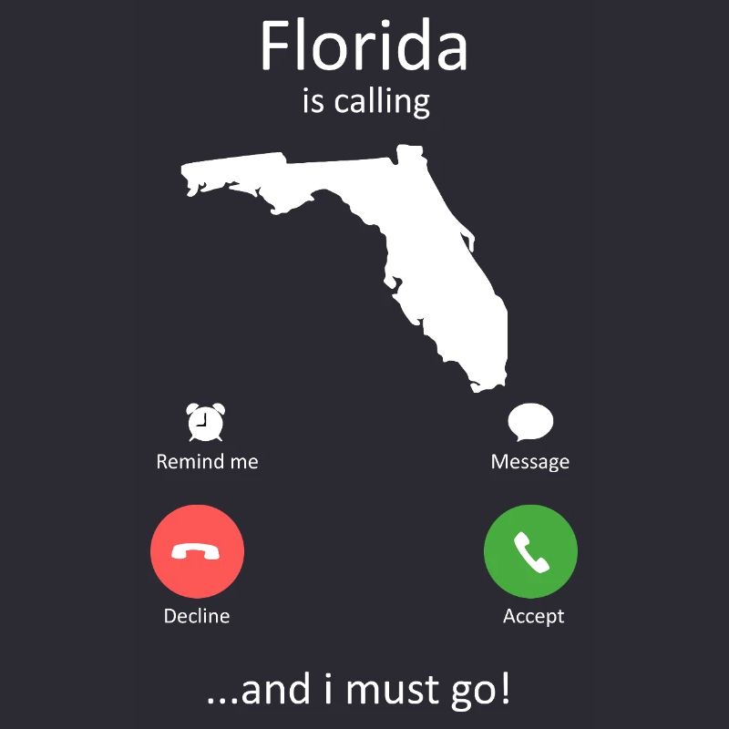 Florida Calling und I Must Go Phone Interface-Kunst