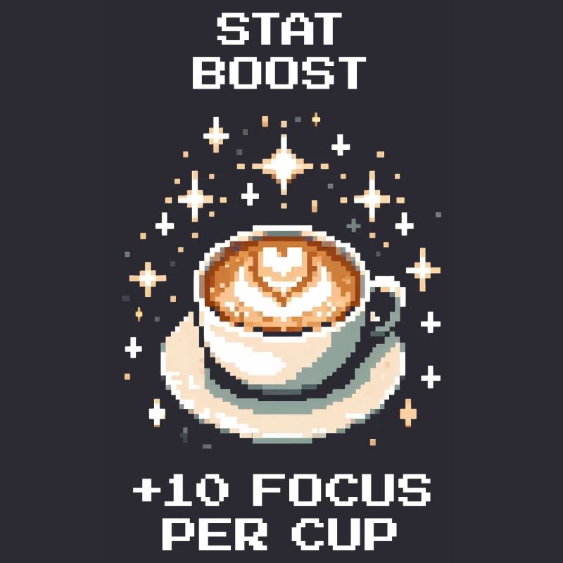 Boost de statistiques : +10 de concentration par tasse | Café