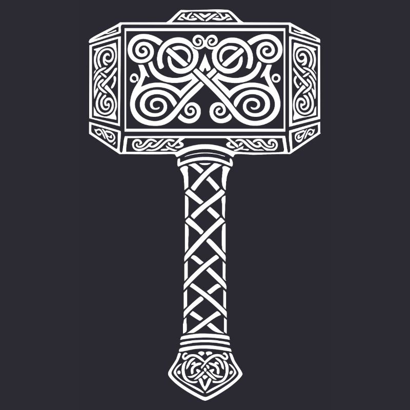 Mjölnir Thors Hammer Wikinger-Maskottchen