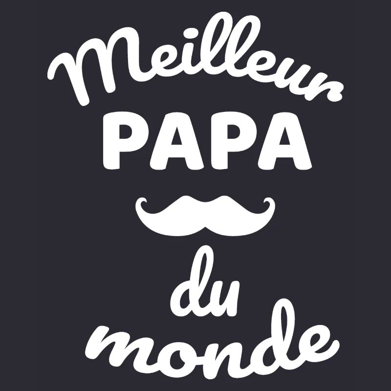 Authentisches Gesamt-Schnurrbart-Papa-Design