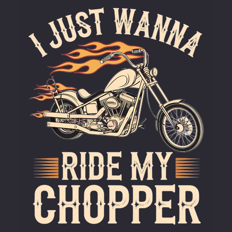 Flammender Chopper Motorrad