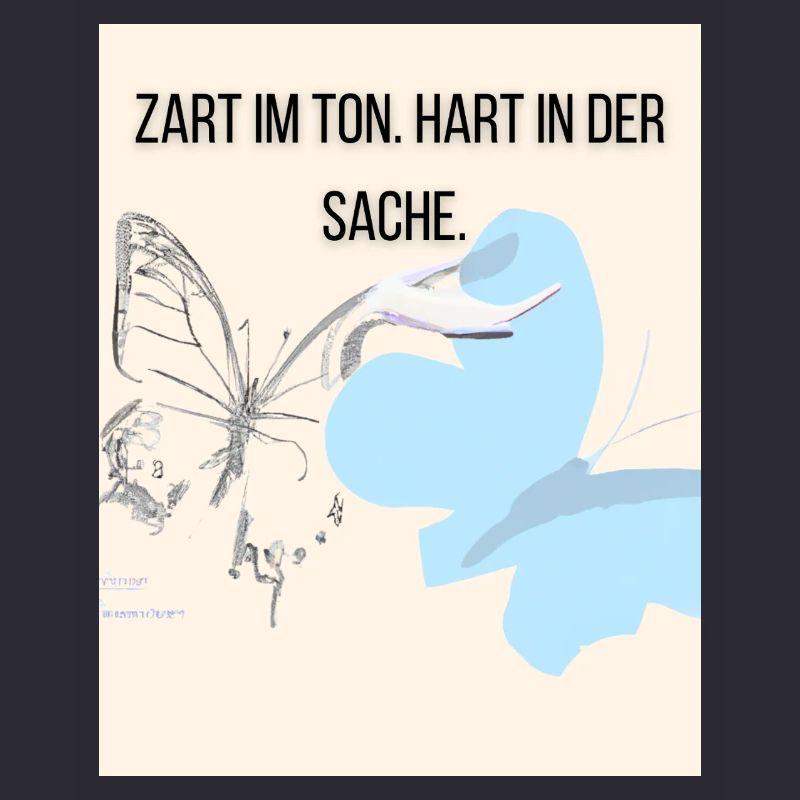Empathie douce avec le papillon et la cigogne