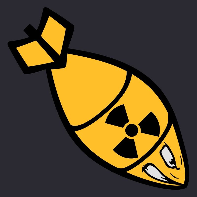 face atomic bomb radioactive bombard