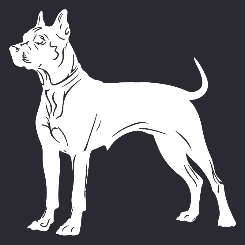 Pit Hund Silhouette