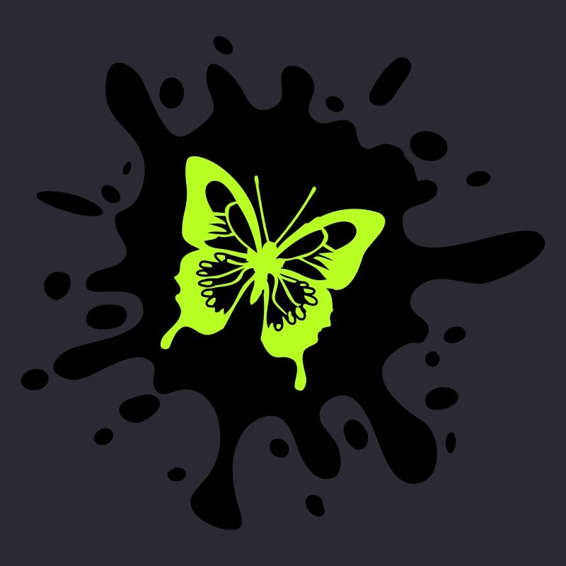 schmetterling farbklecks