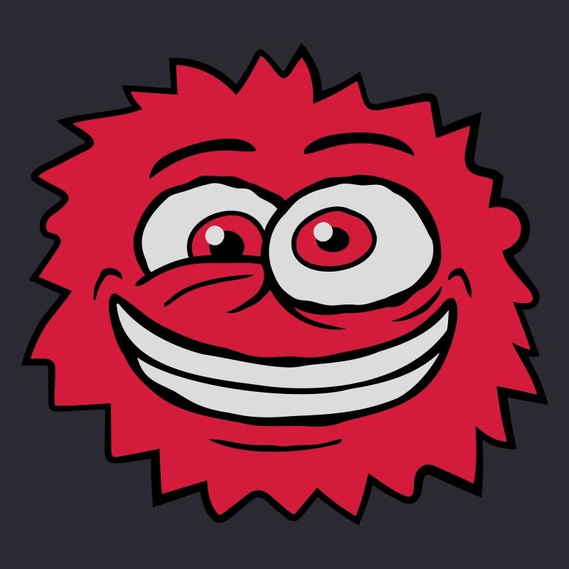 Monster Crazy Comic Face