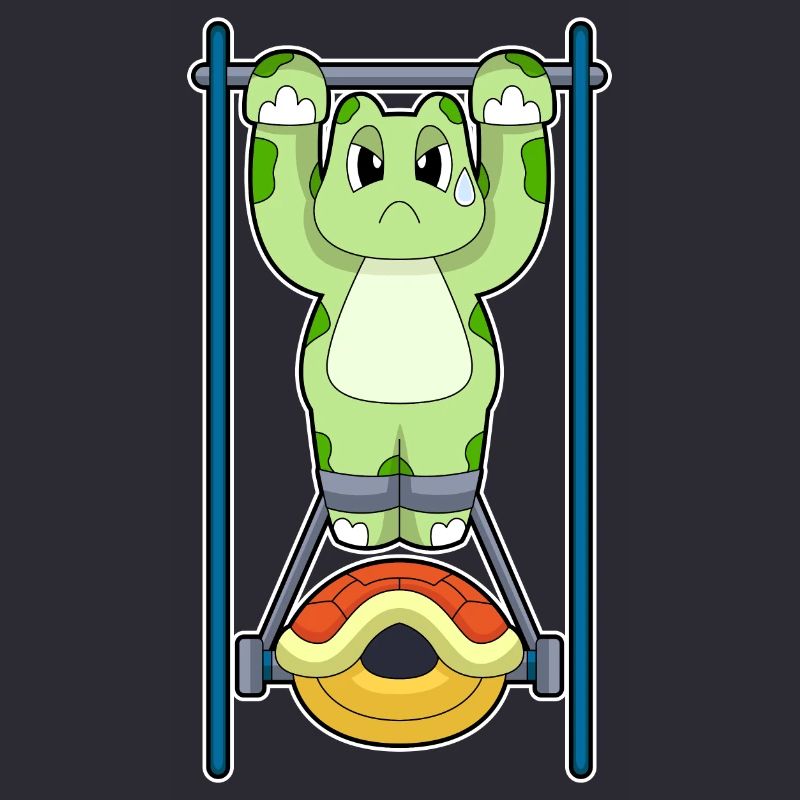 Turtle Bodybuilder Pull-ups Bodybuilding