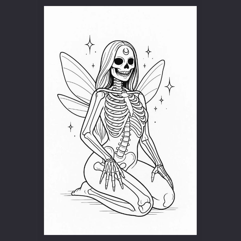 Magic Skeleton with Wings