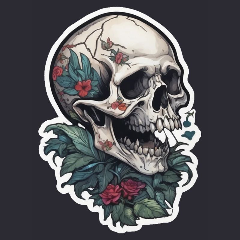 Conception de crâne d’impression de tatouage